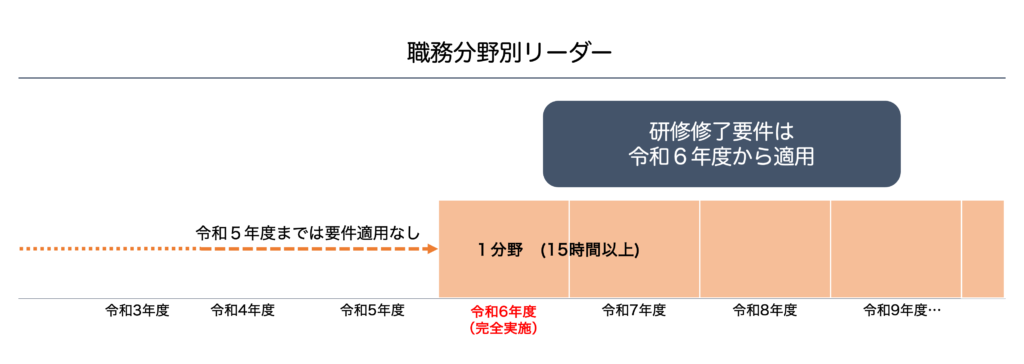 キャリアアップ研修,研修修了要件,職務分野別リーダー,令和６年度